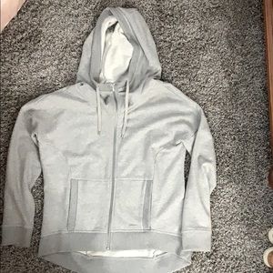 Athleta zip up sweatshirt gray